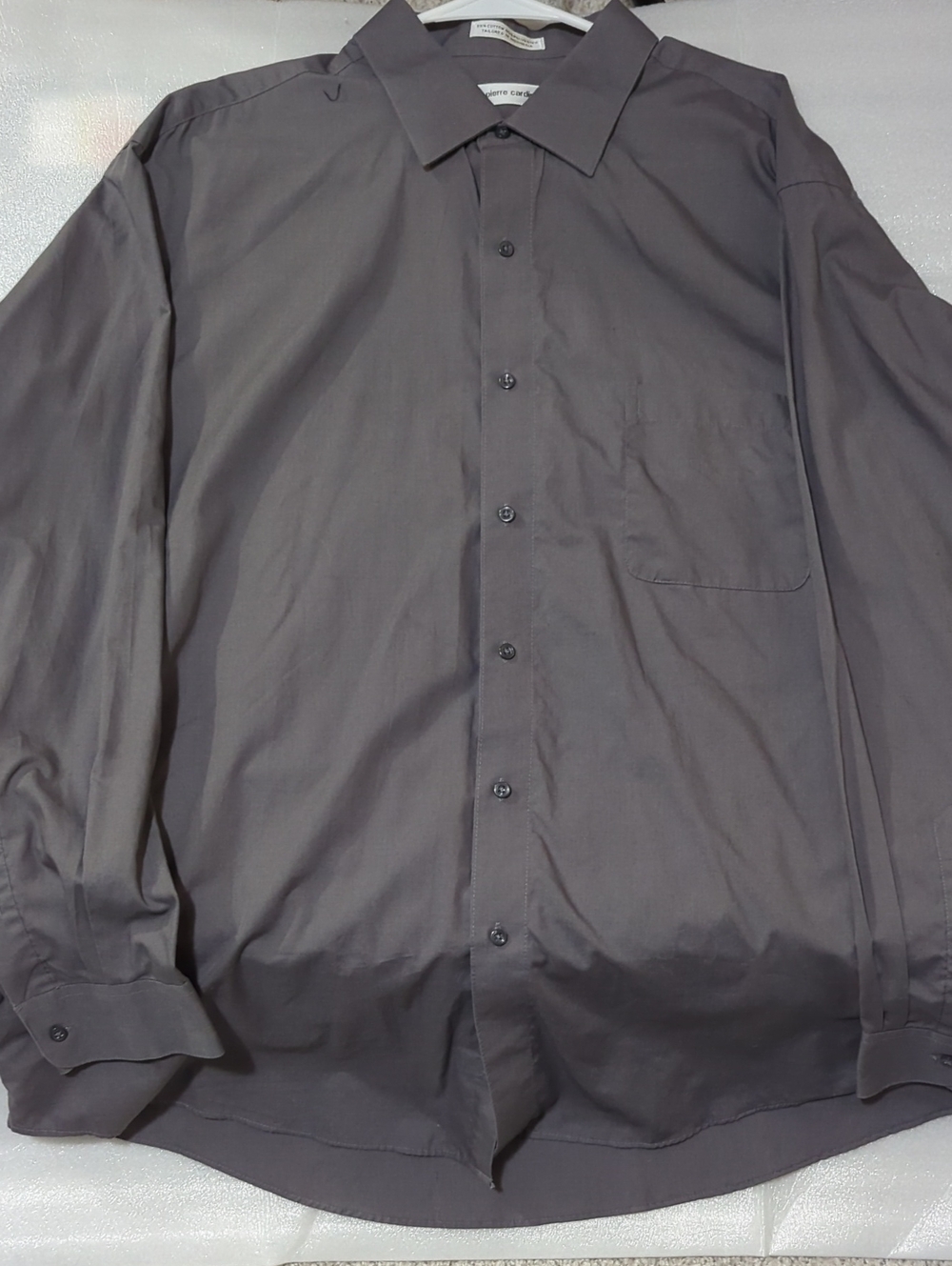 Pierre Cardin Men's Button-Down Shirt - Charcoal